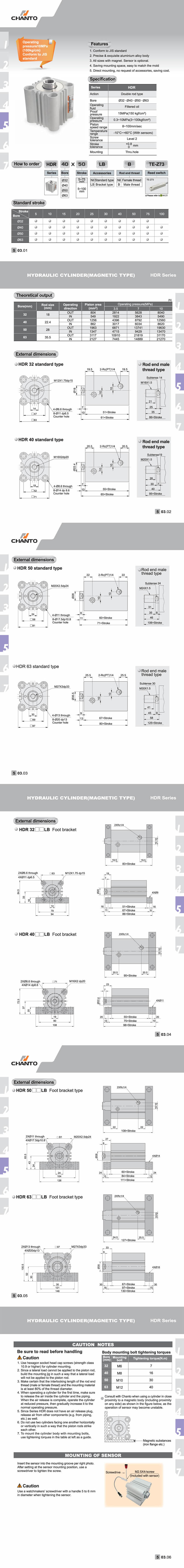 HDR Hydraulic Cylinder